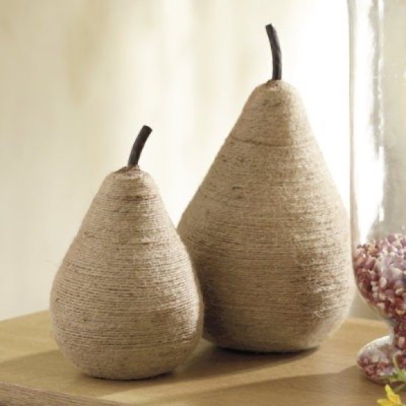 Pottery Barn Other - Pottery Barn Decorative Twine Wrapped Pear